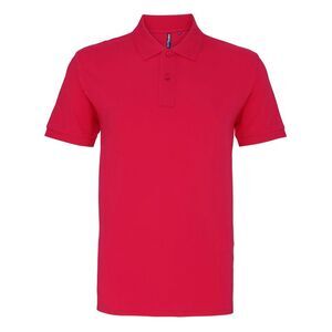 Asquith & Fox Mens Plain Polo Shirt / Hot Pink